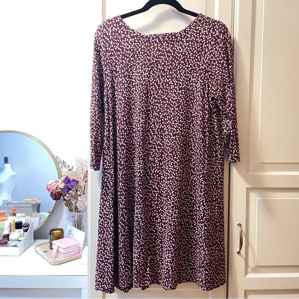 LOFT CUTOUT BACK SHIFT DRESS SZ LP